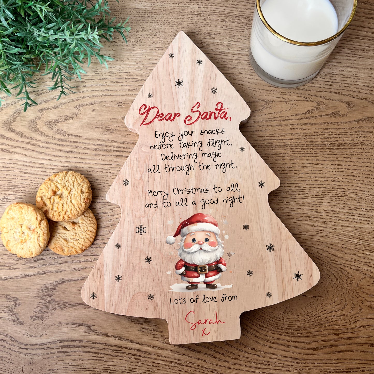 Santa design Reindeer/Christmas Tree Christmas Eve Board
