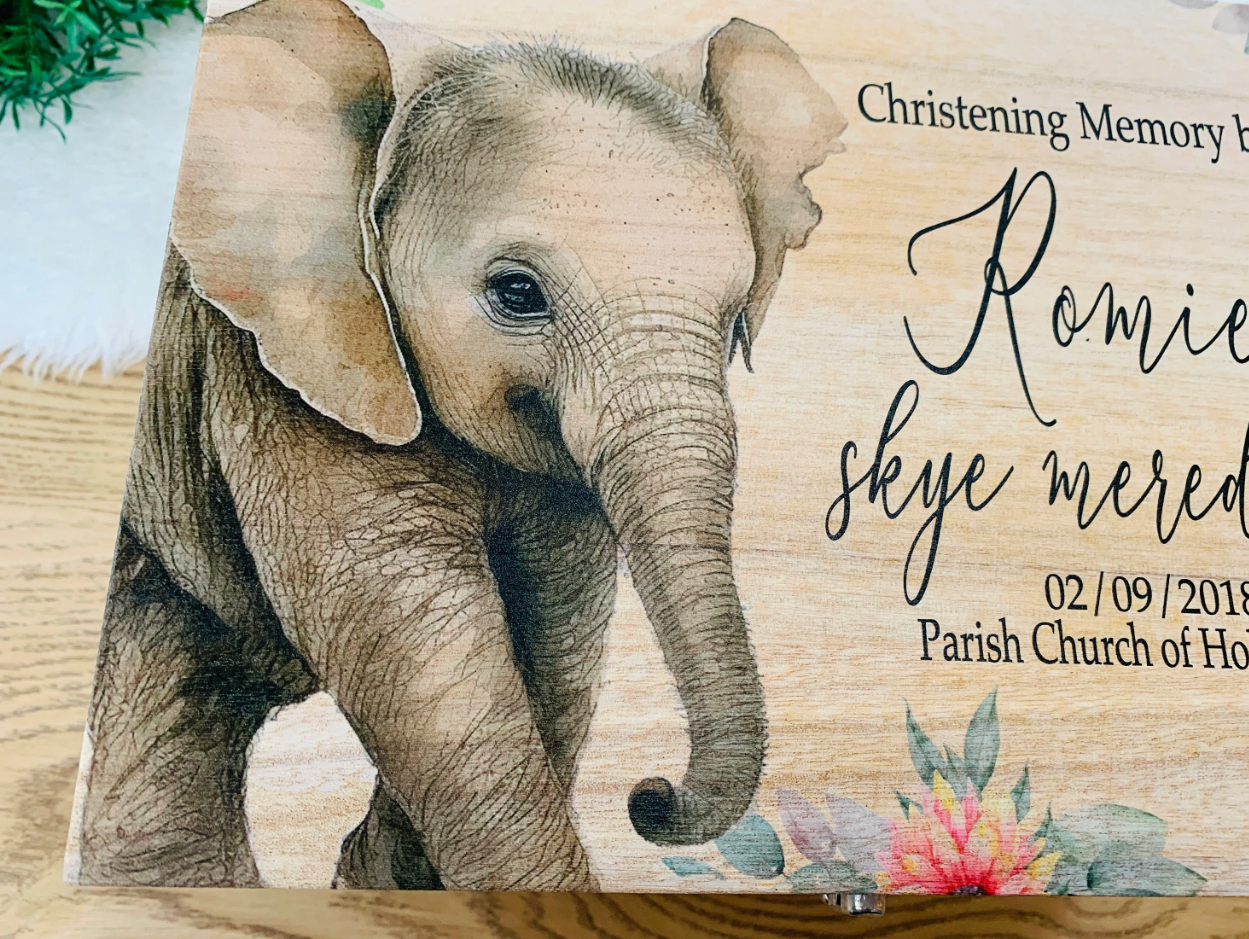 Elephant keepsake box