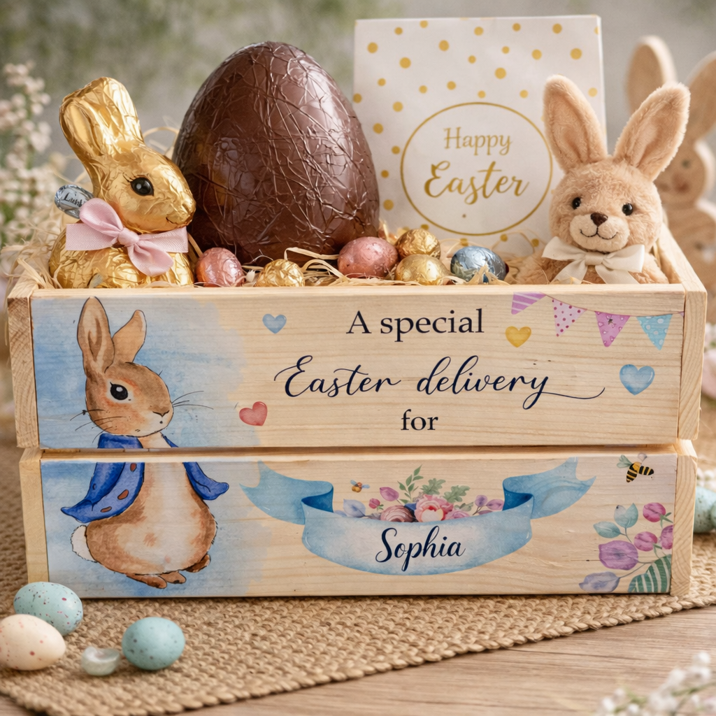 Rabbit Easter crate