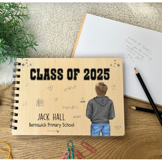 Class of School leavers scrapbook notepad