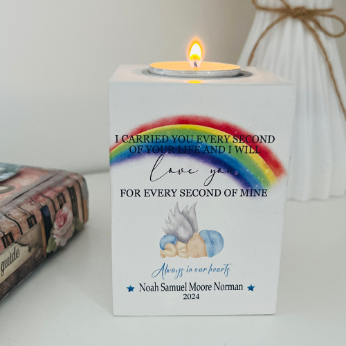 Rainbow memory candle holder
