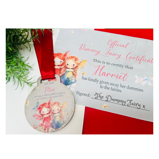 Duo Dummy Fairy medal with certificate