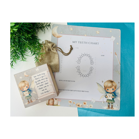 Pixie Tooth Fairy box and record chart