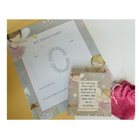 Fairies Tooth Fairy box and record chart