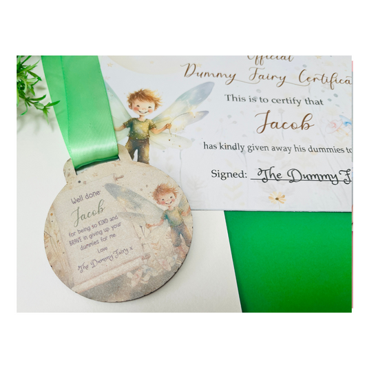 Pixie wings Dummy Fairy medal with certificate