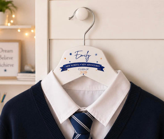 New Adventures school uniform hanger