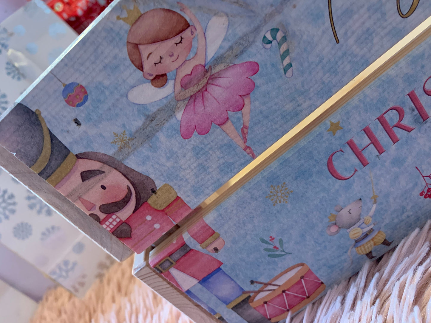 Nutcracker Blue Christmas Crate