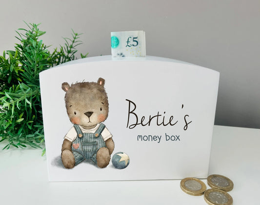 Vintage bear money box