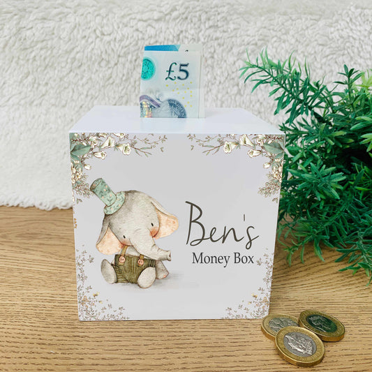 Elephant square money box