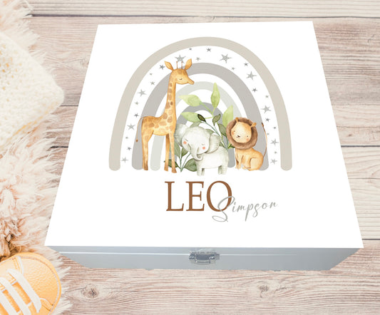 Luxury Safari rainbow keepsake box