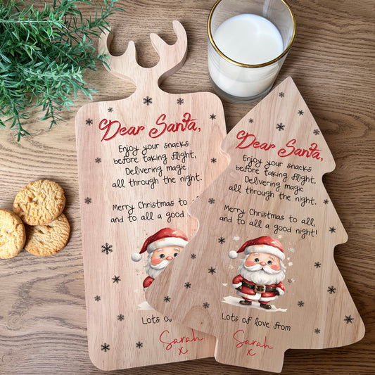 Santa design Reindeer/Christmas Tree Christmas Eve Board