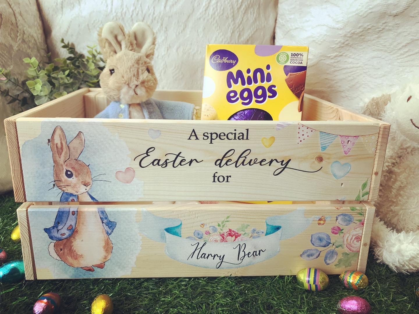 Rabbit Easter crate