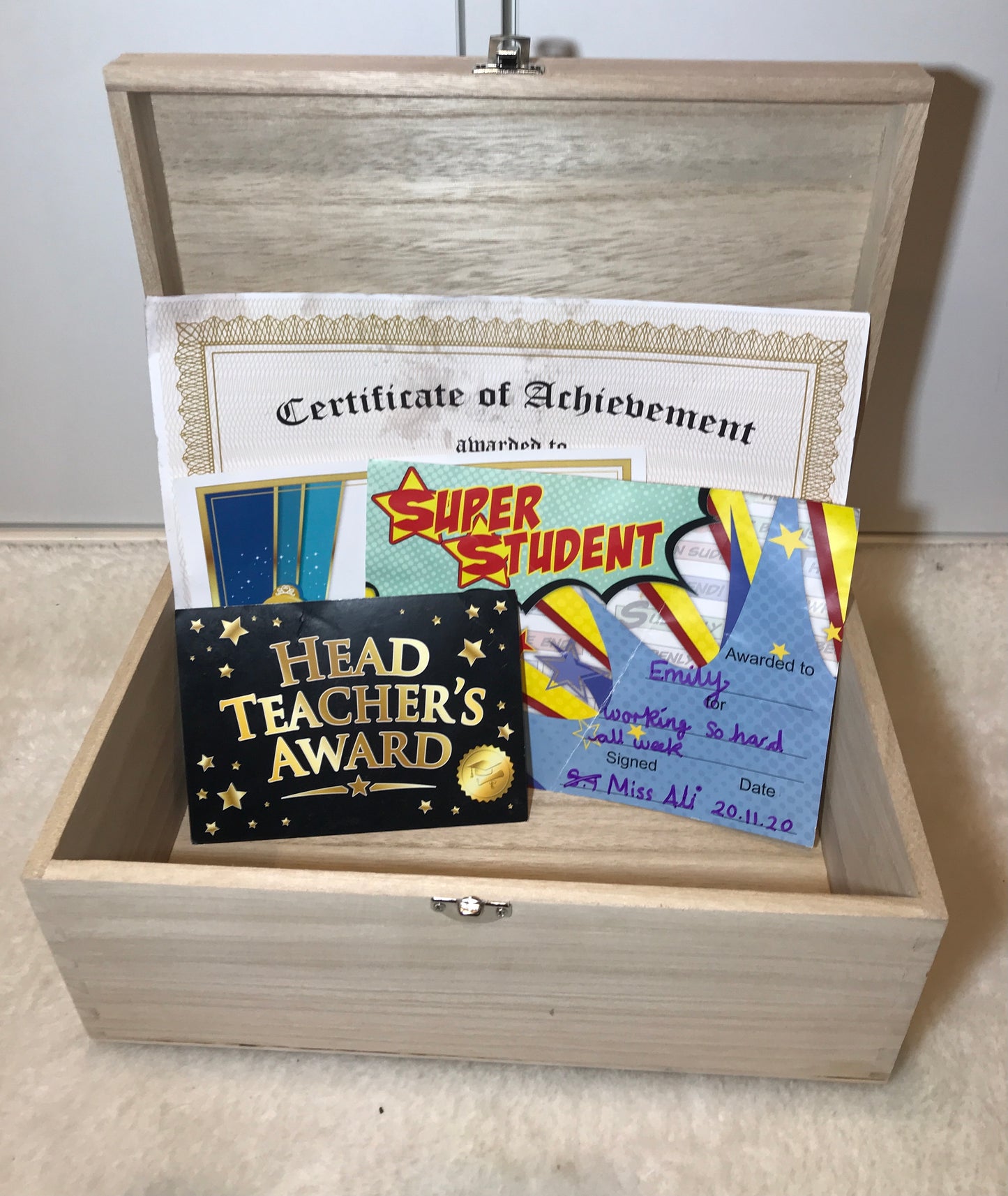 School awards memory box