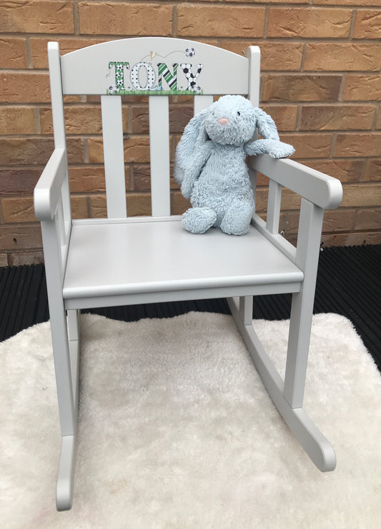 Sport theme rocking chair