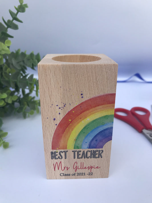 Teacher candle holder