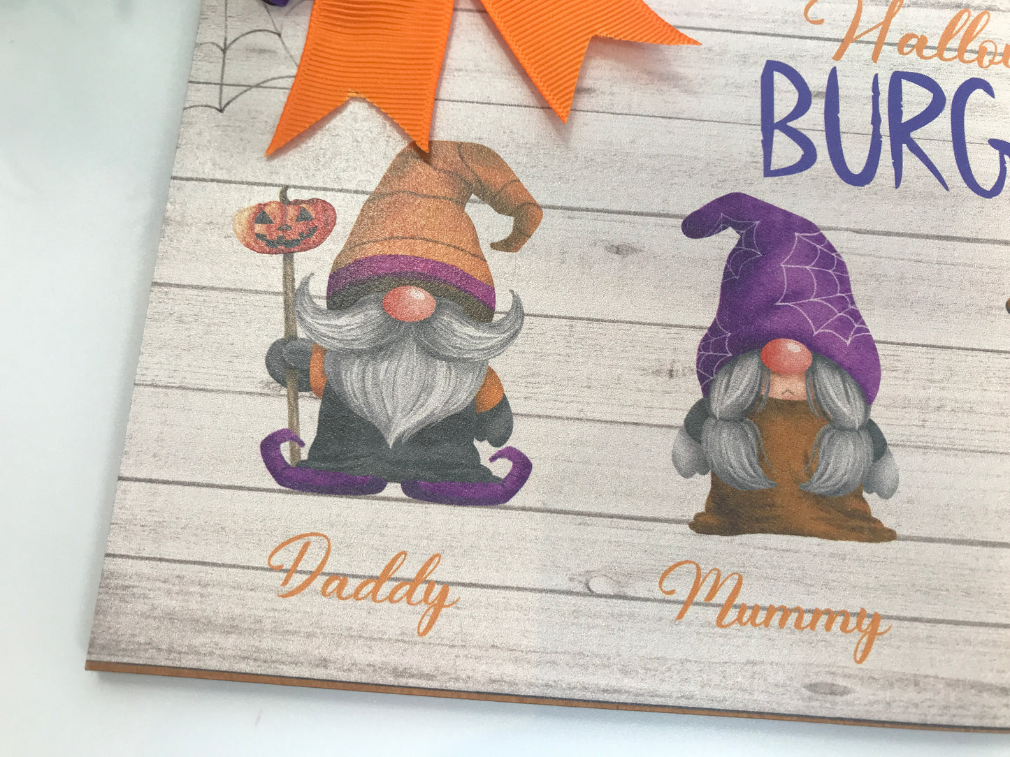 Gnome Family Halloween Sign