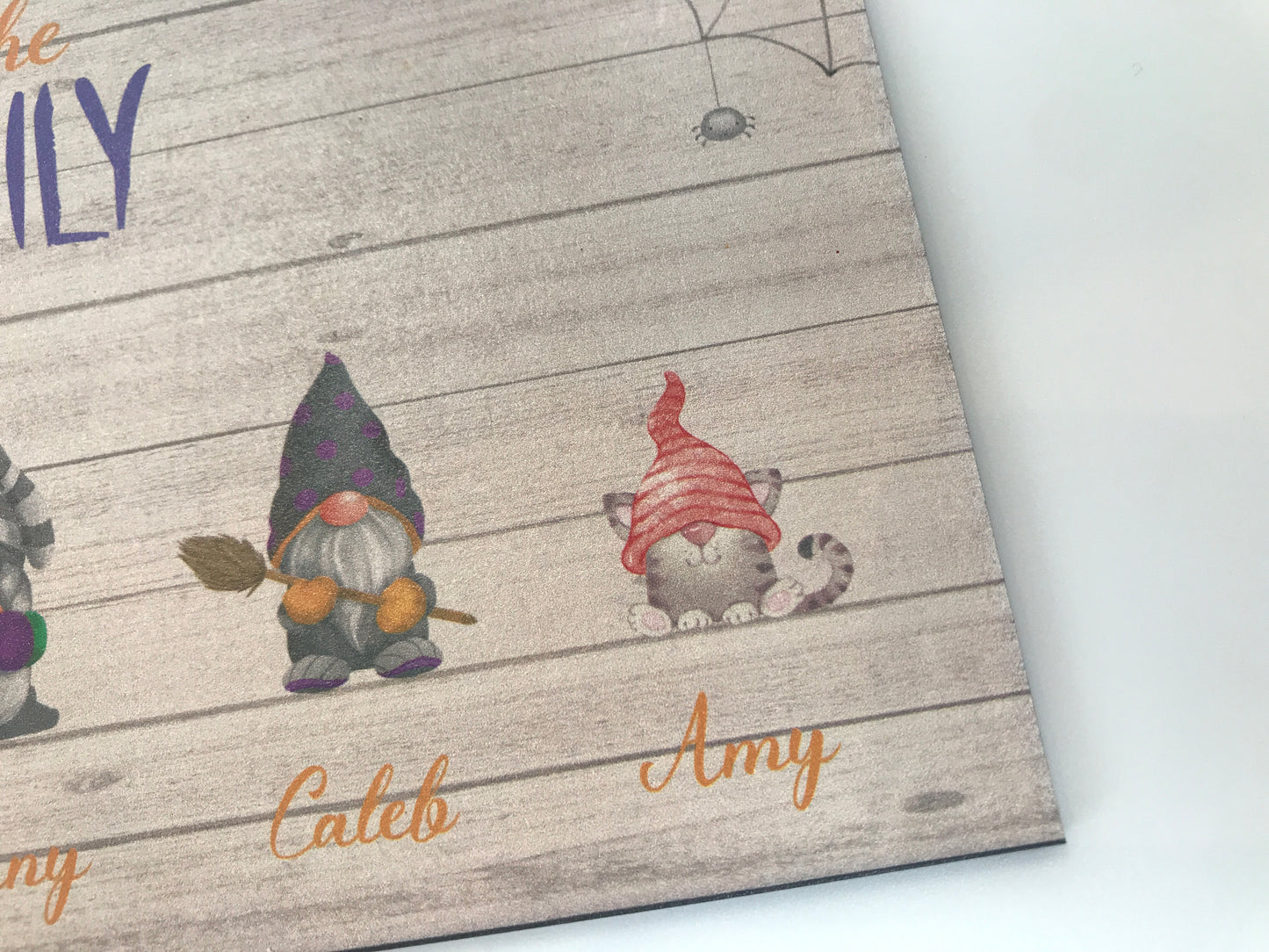 Gnome Family Halloween Sign