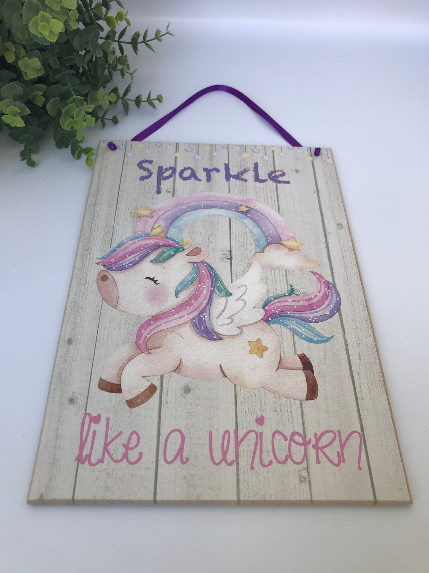 Unicorn / Whale / Space Wall Plaque