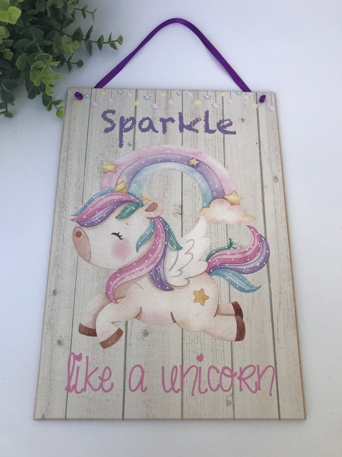 Unicorn / Whale / Space Wall Plaque