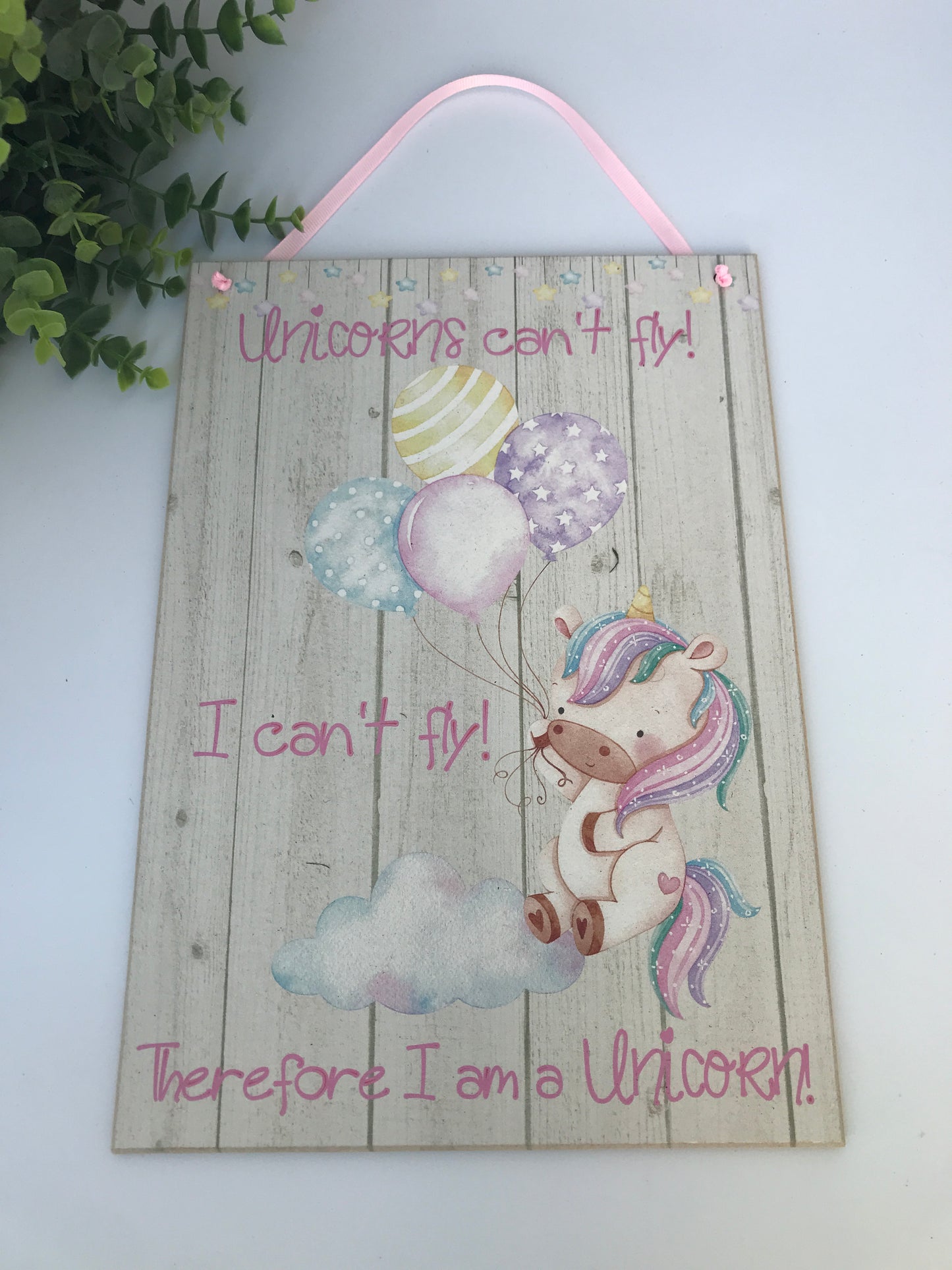 Unicorn / Whale / Space Wall Plaque