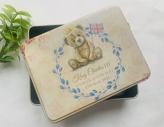 Kings Charles III coronation keepsake tins