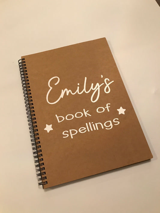 Spelling A4 Notebook