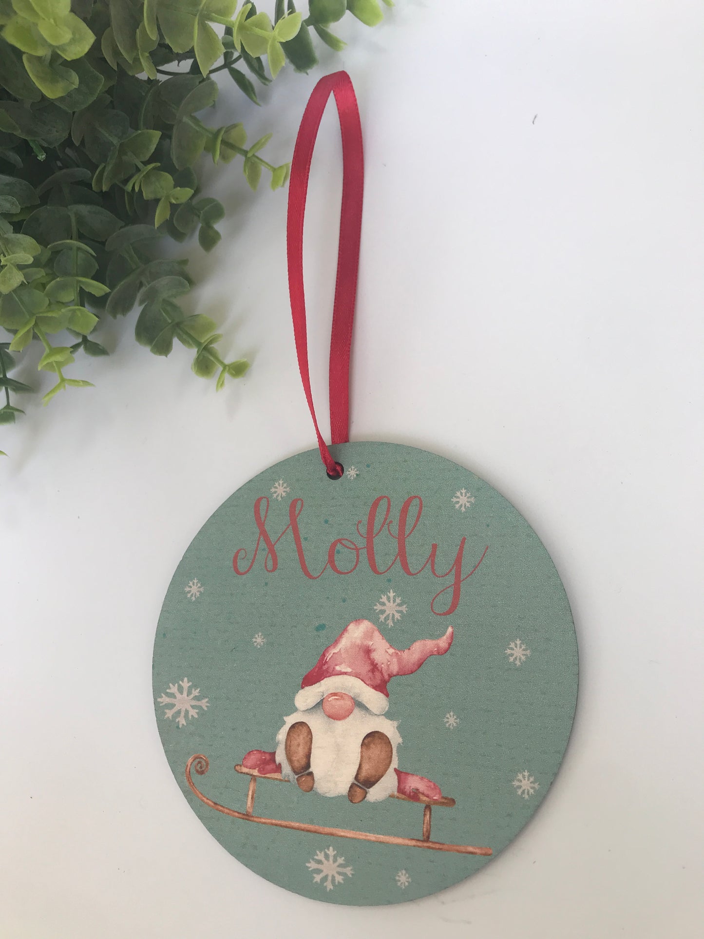 Reindeer Gnome  hanging Christmas decoration