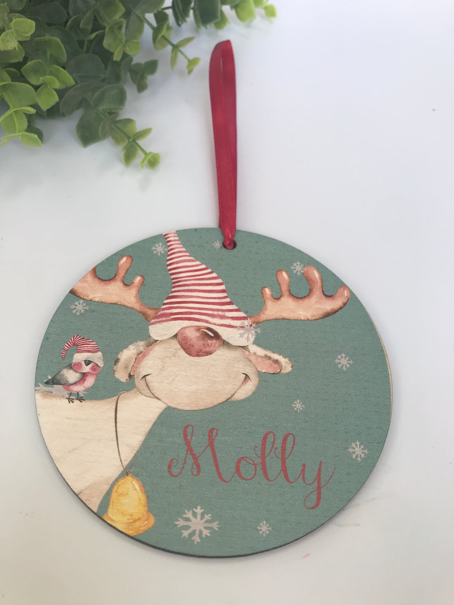 Reindeer Gnome  hanging Christmas decoration