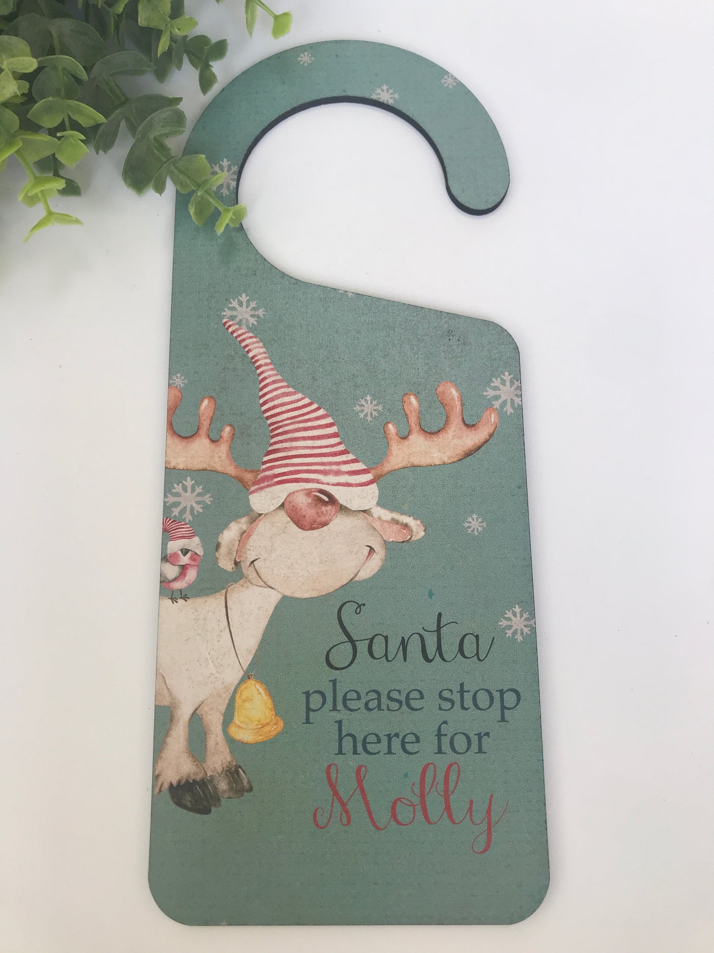 Reindeer Gnomes Christmas door hanger