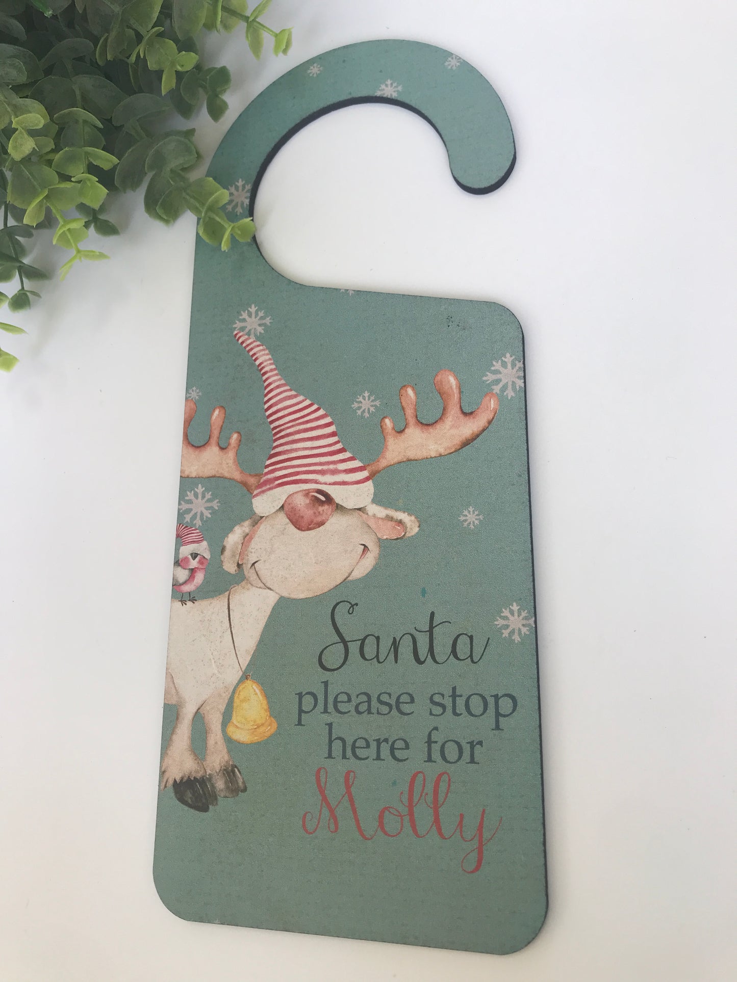 Reindeer Gnomes Christmas door hanger