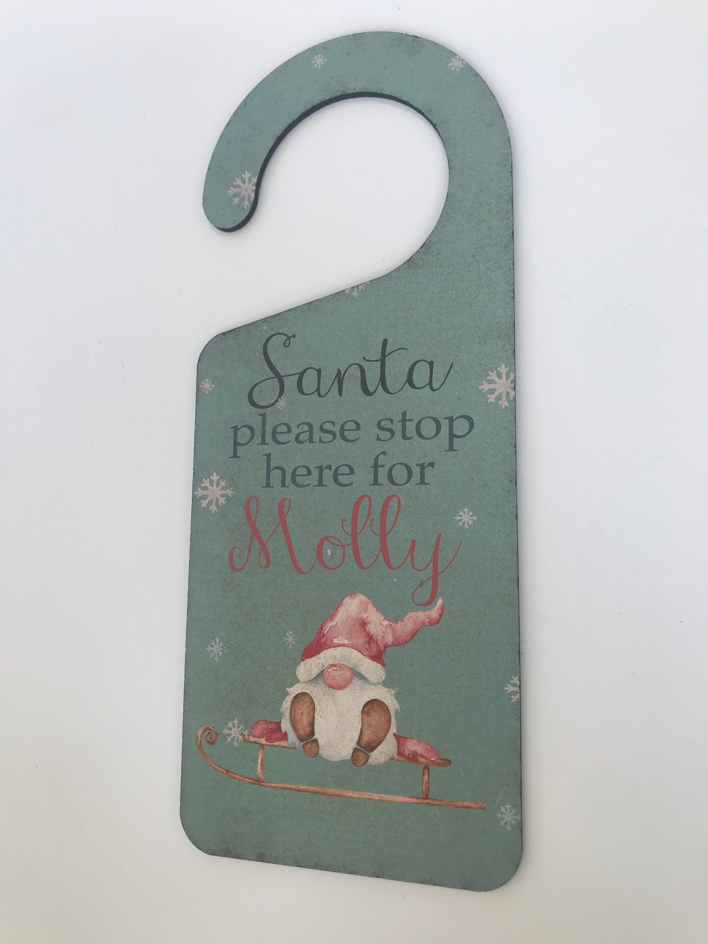 Reindeer Gnomes Christmas door hanger