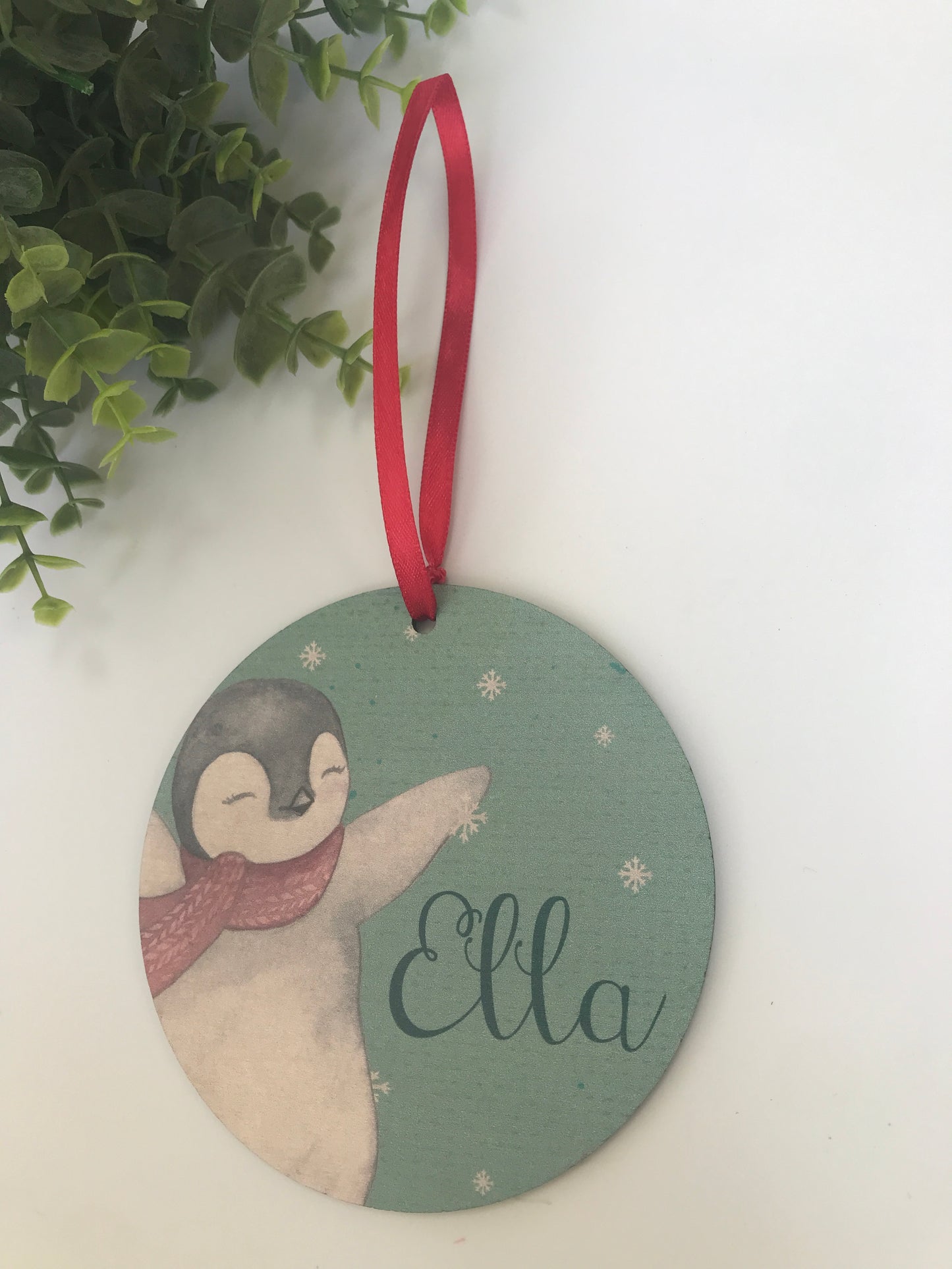 Penguin hanging Christmas decoration