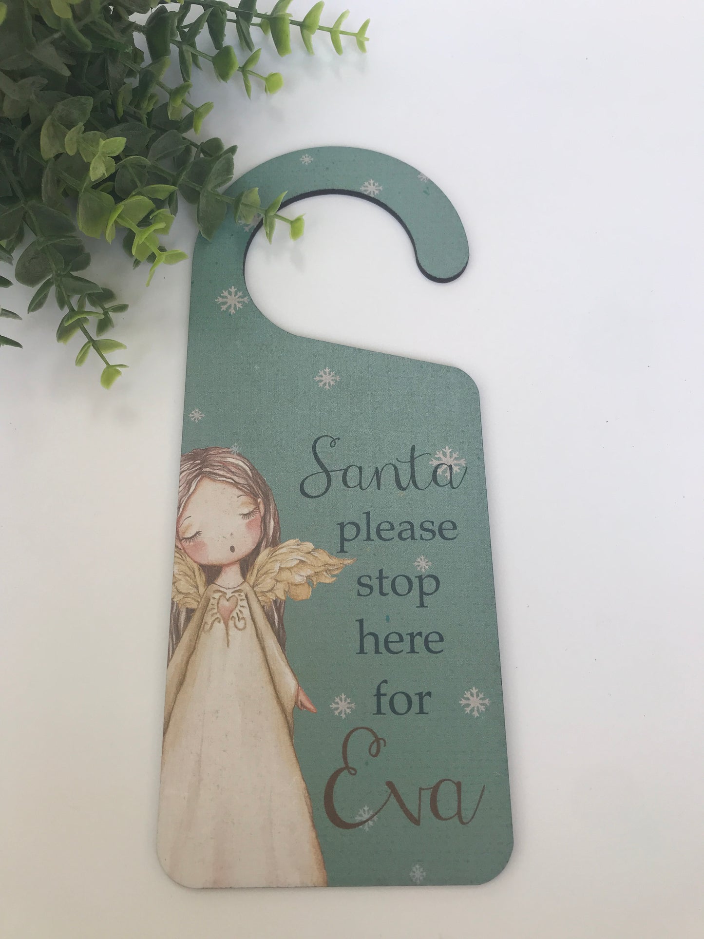 Angel Christmas door hanger