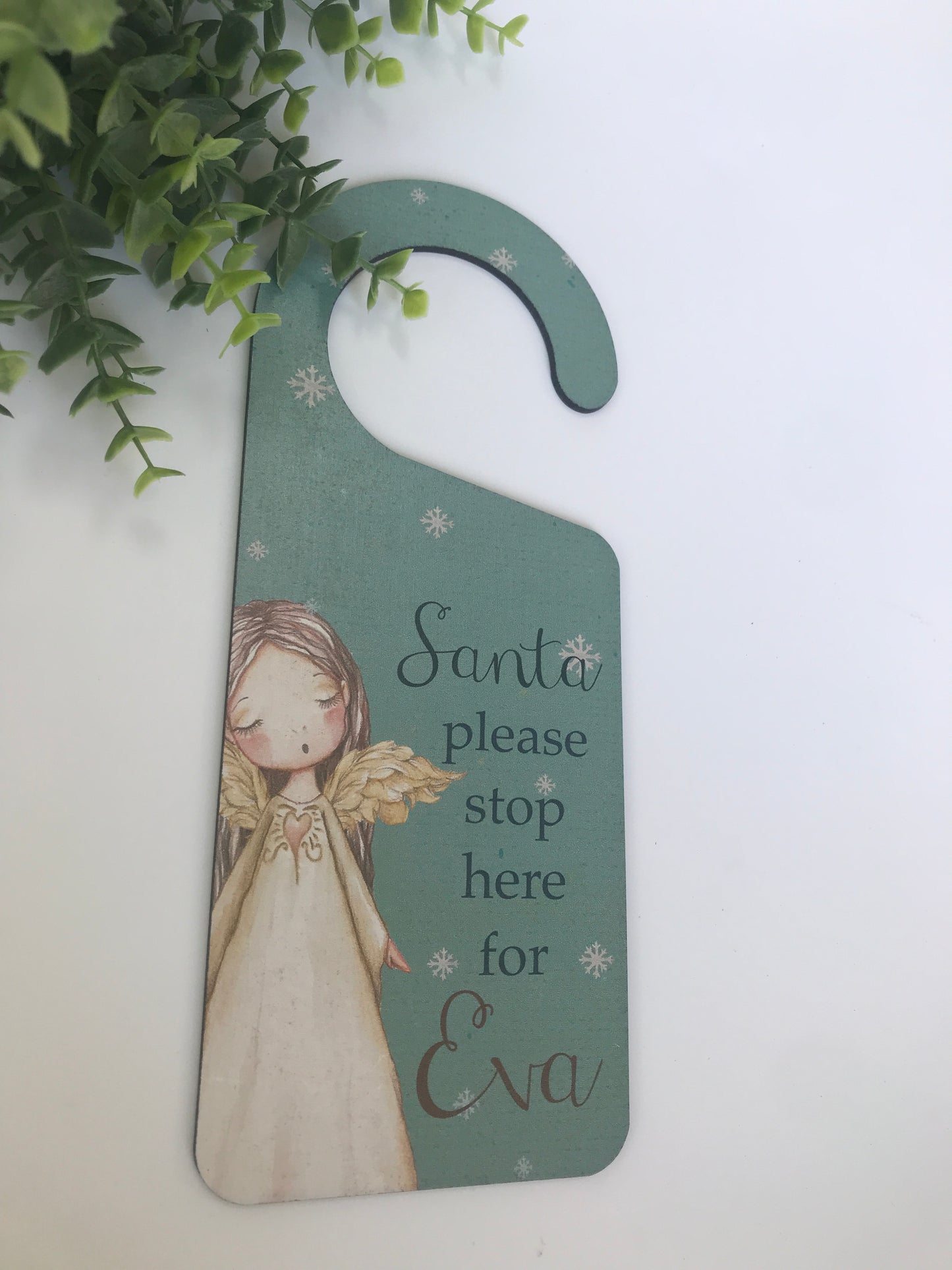 Angel Christmas door hanger