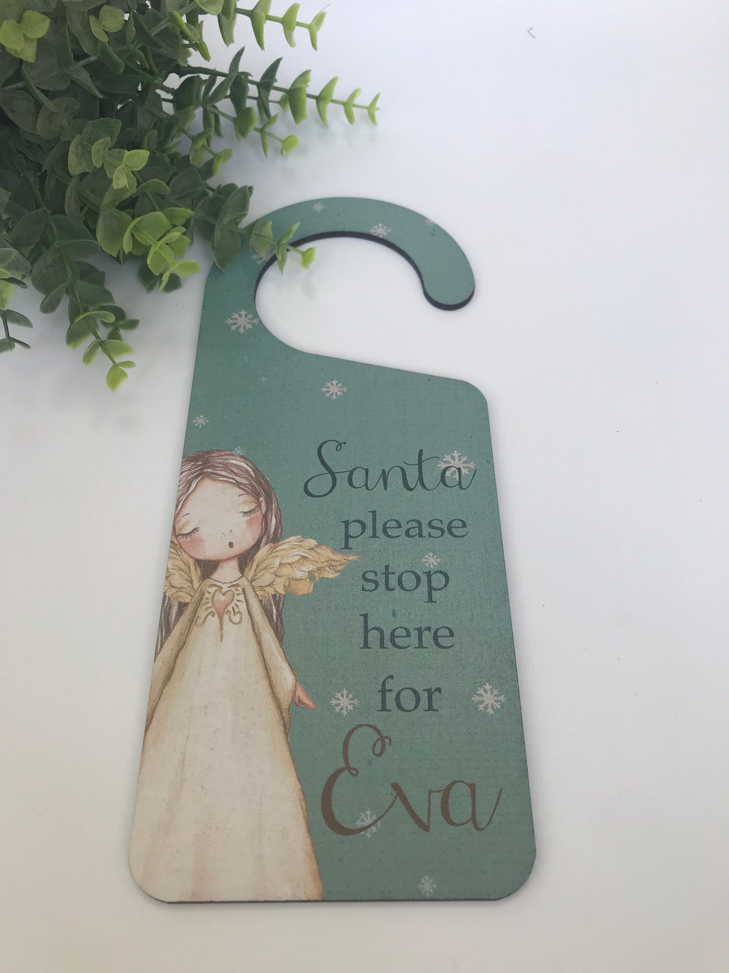 Angel Christmas door hanger