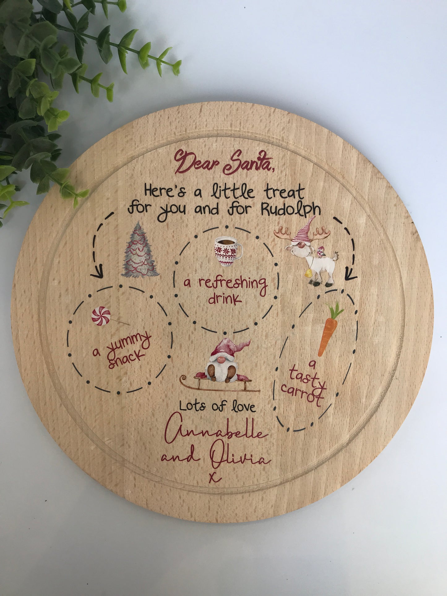 Personalised Christmas Eve Board