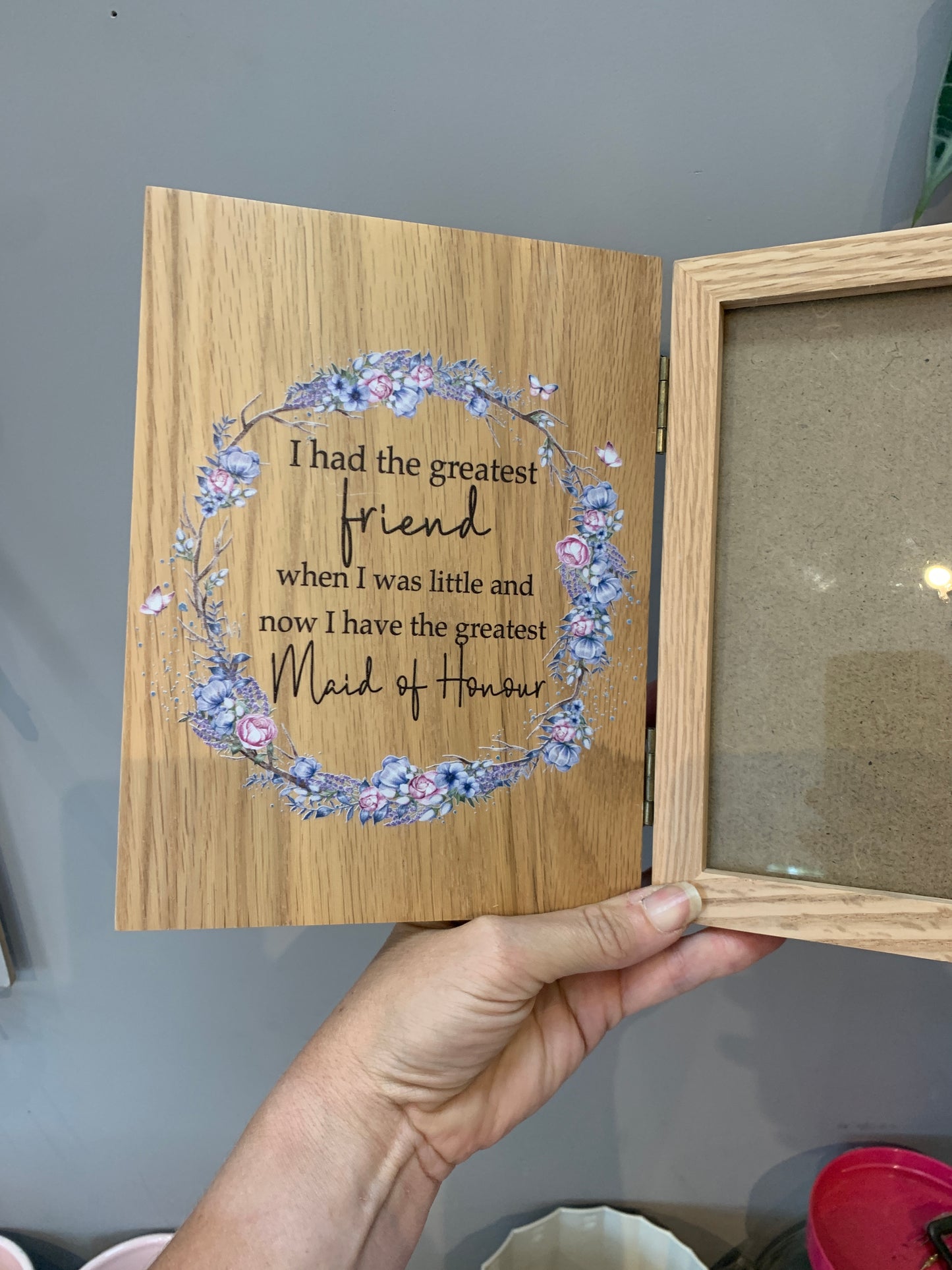 Bridesmaid photo frame