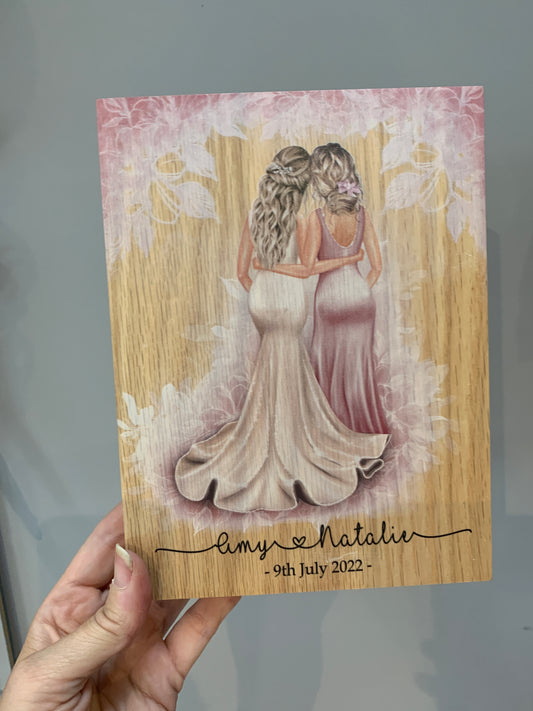 Bridesmaid photo frame