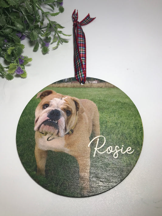 Pet wooden tree hanger