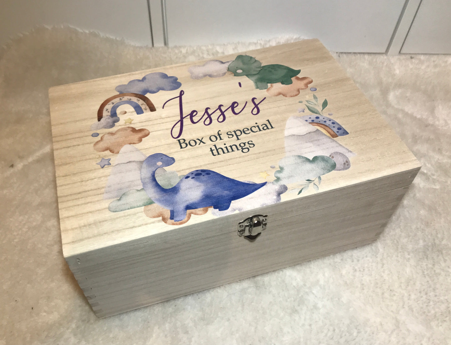 Dinosaur keepsake box