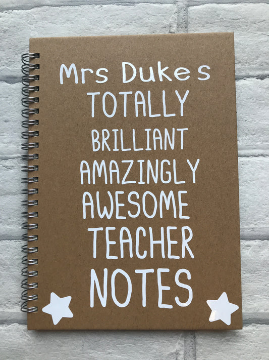 Teacher's A4 Notebook