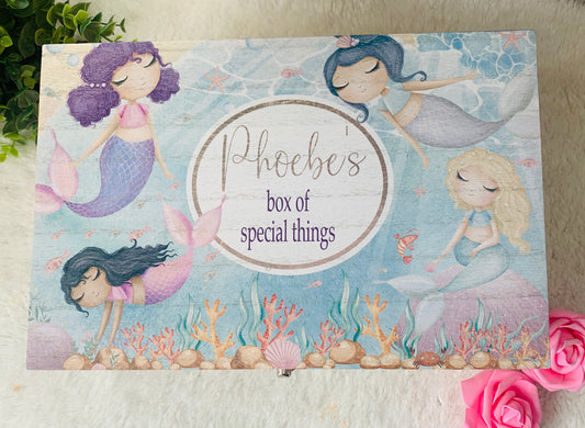 Mermaids keepsake box