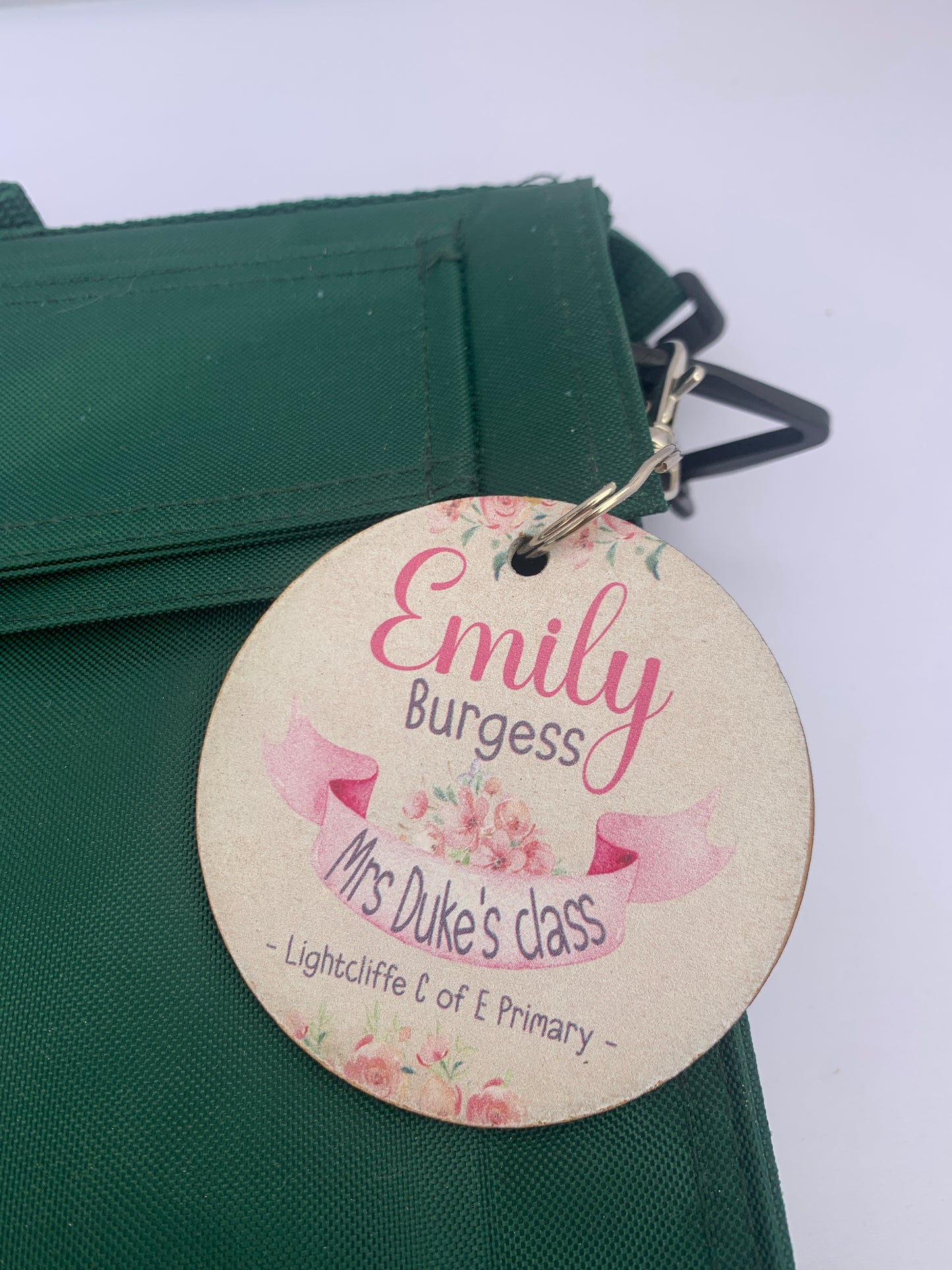 Book bag tag