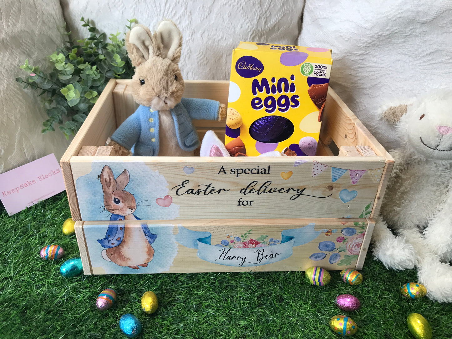 Rabbit Easter crate