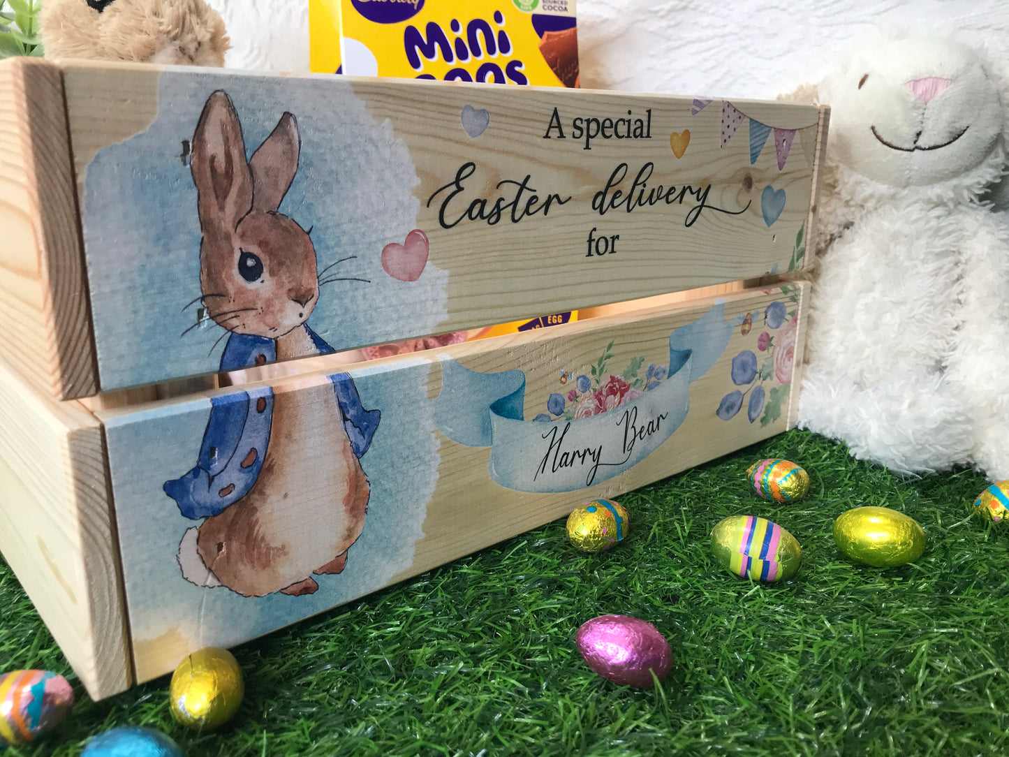 Rabbit Easter crate