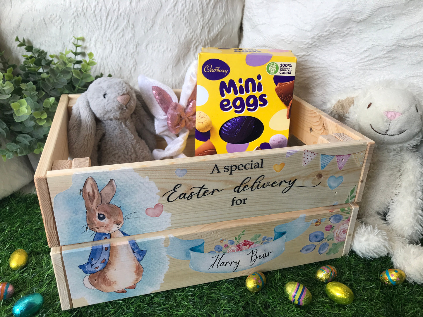 Rabbit Easter crate