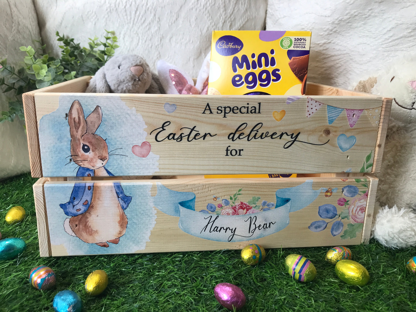 Rabbit Easter crate