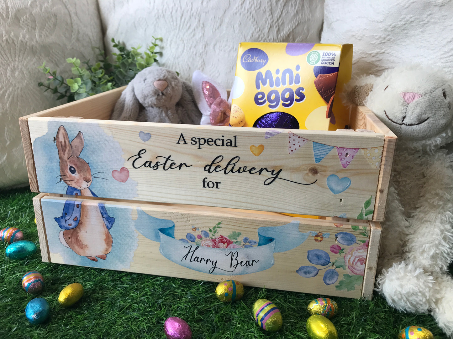 Rabbit Easter crate