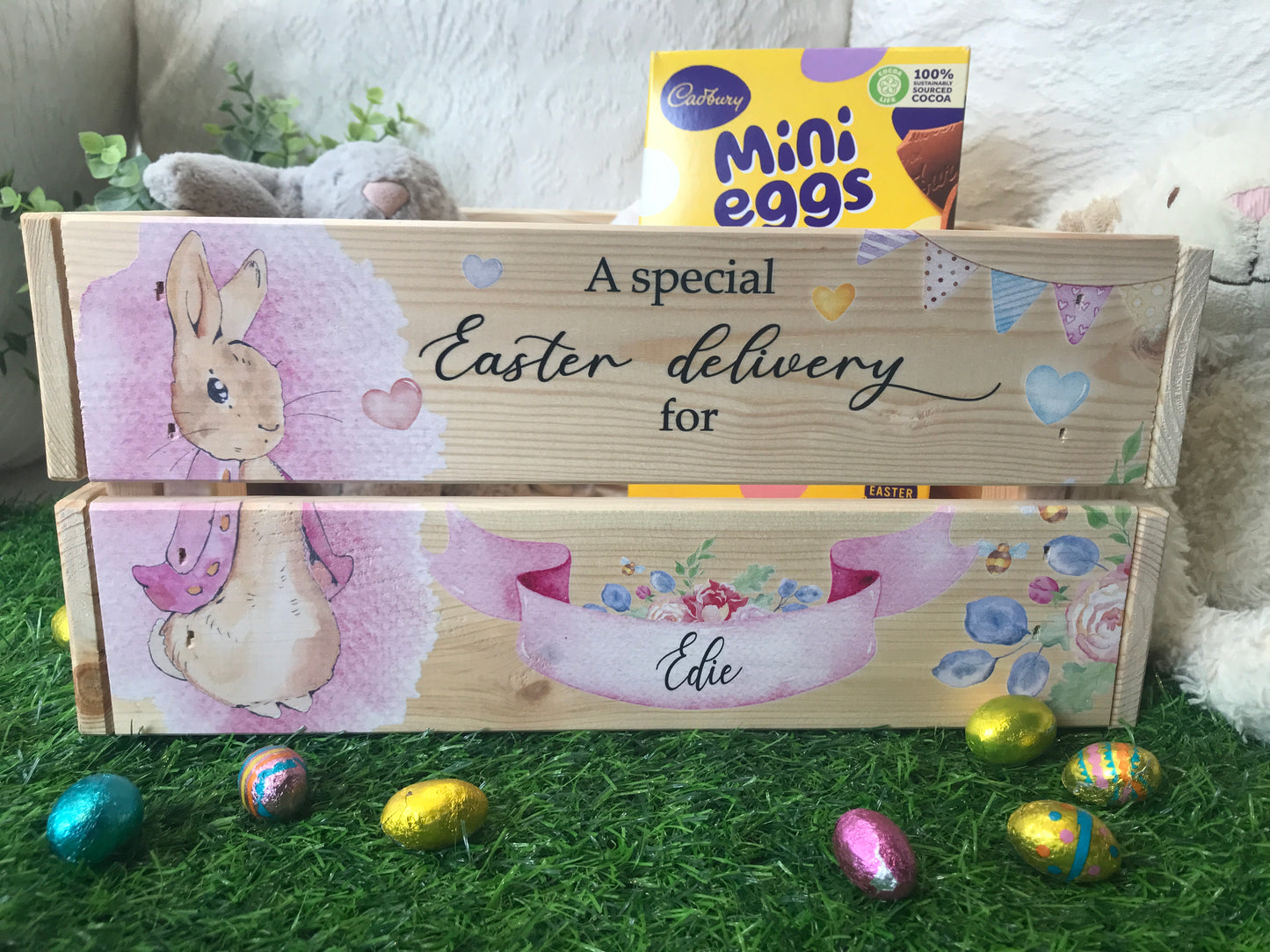 Rabbit Easter crate