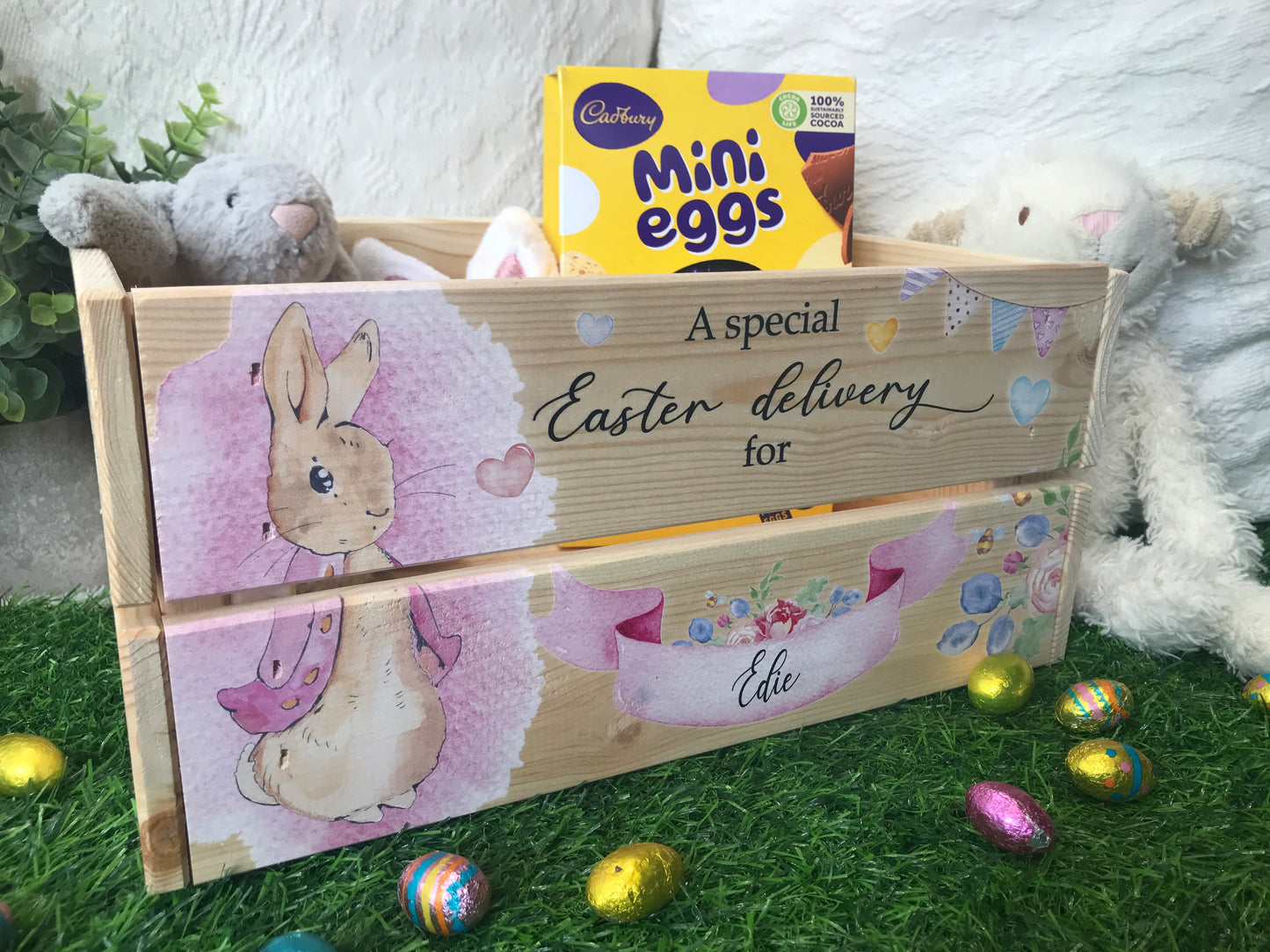 Rabbit Easter crate